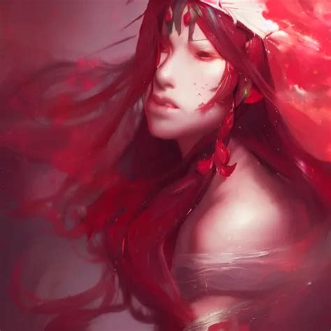 The Crimson Princess Artwork By Wlop And Ross Tran Stable Diffusion