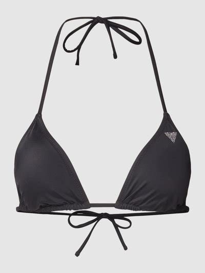 Guess Bikini Oberteil Mit Strasssteinbesatz Black Online Kaufen