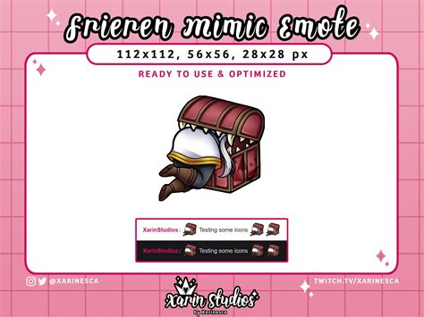 Frieren Mimic Emote for Twitch / Discord / Youtube / Kick / Stream Emotes - Etsy