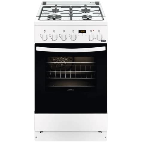 Aragaz ZANUSSI ZCK57201WA 4 Arzatoare Gaz Electric L 50 Cm Grill Alb