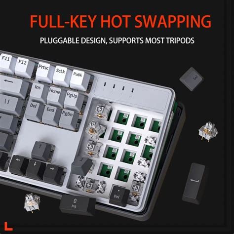 Bàn phím cơ có dây Zifriend ZT Gradient Grey Hot Swap nShop Game Hobby