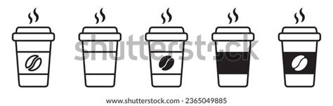 Hot Coffee Cup Vector Icon Paper Stock Vector Royalty Free Shutterstock