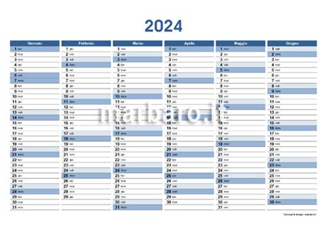 Planner 2024 Stampabile Con Numeri Settimane