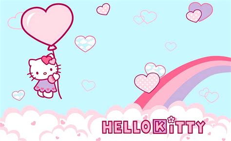 Sanrio Hello Kitty Gmail Theme Hello Kitty Balloon Hd Wallpaper