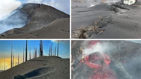 Cuatro imágenes impactantes del volcán de La Palma en su día 79