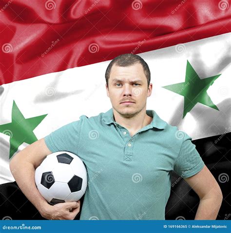 Proud Football Fan of Syria Stock Image - Image of attractive ...