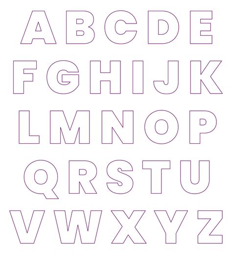 10 Best Big Printable Cut Out Letters PDF for Free at Printablee
