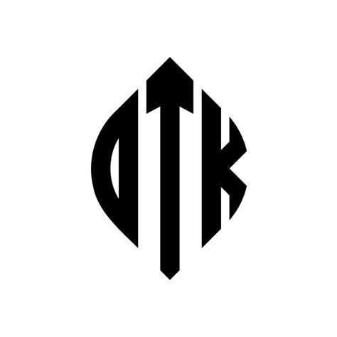 diseño de logotipo de letra de círculo dtk con forma de círculo y