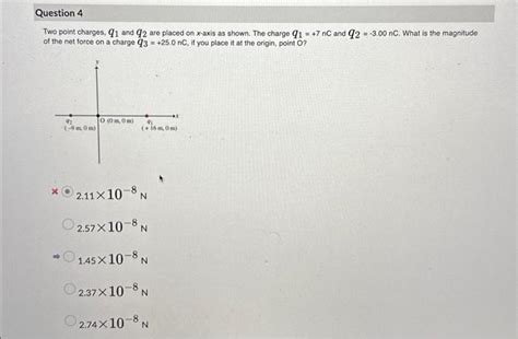 Solved Two Point Charges Q1 And Q2 Are Placed On X Axis