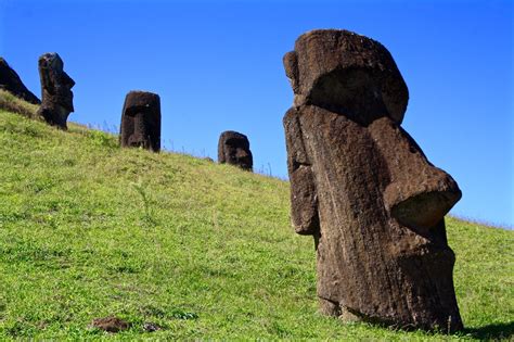 mystical moai statues  easter island atlas boots