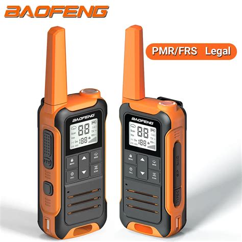 X Baofeng F Pmr Frs Mini Walkie Talkie Portable Lcd Display Long