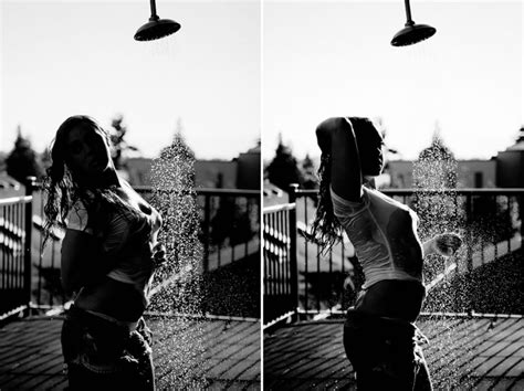 Wet White T Shirt Shower And A Hot Summer Belle Boudoir Photography