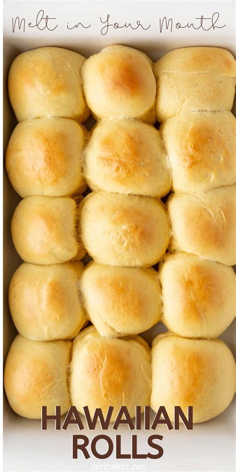 Hawaiian Rolls Recipe Sweet Dinner Rolls Homemade Rolls Bread