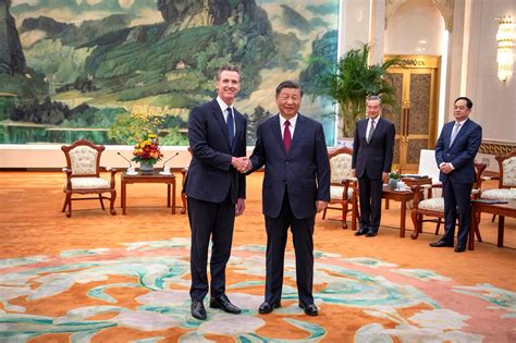 Gavin Newsom On Climate Mission To China Meets With Xi Jinping The