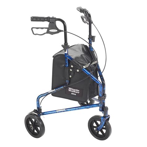 Drive Medical Deluxe 3 Wheel Aluminum Rollator Walker