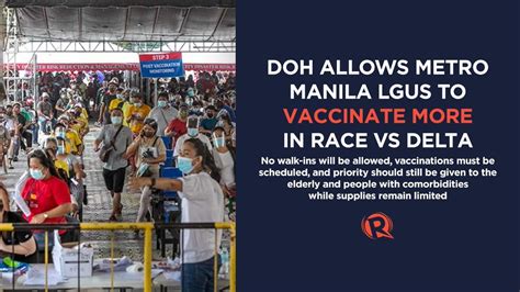 Rappler On Twitter Doh Announced That Lgus In Metro Manila Will Be