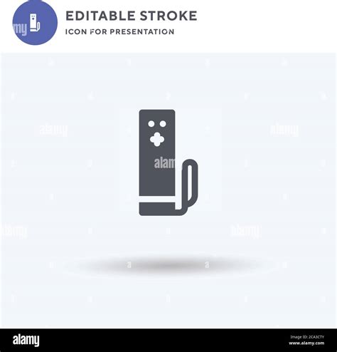 wii remote control icon vector filled flat sign solid pictogram