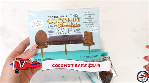 Trader Joes This Coconut Brings Chocolate On A Date Bar Review 349 Trader Joes List