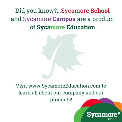 Visit... - Sycamore Education - School Management System