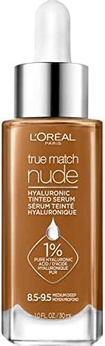 L Oreal Paris True Match Nude Hyaluronic Tinted Serum Foundation With Hyaluronic Acid Medium