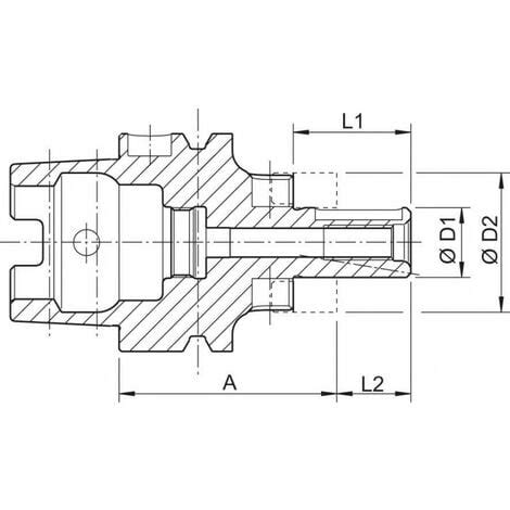 Mandrin Universel Din A Hsk A X Mm Fortis