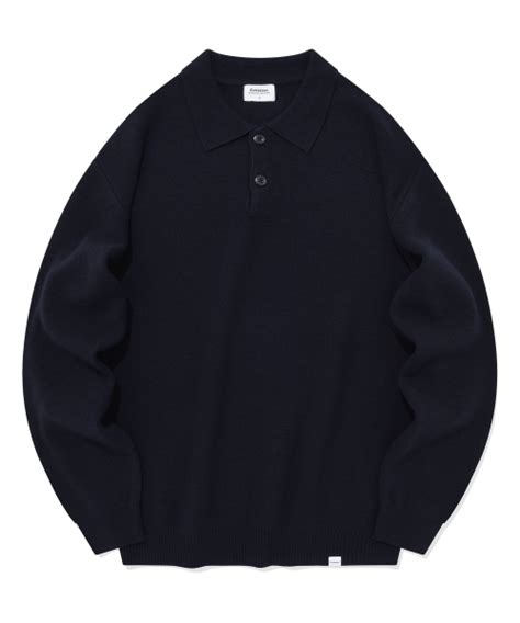 Musinsa Covernat Lambswool Collar Knit Navy