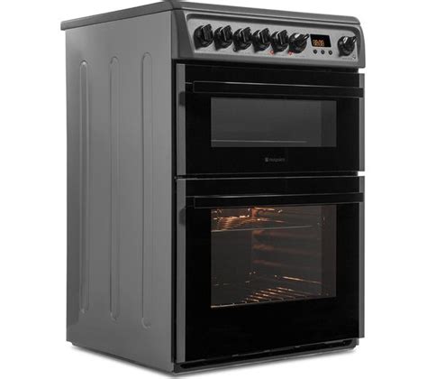 Dcn60s Hotpoint Newstyle Dcn60s 60 Cm Electric Ceramic Cooker Silver And Black Currys Business