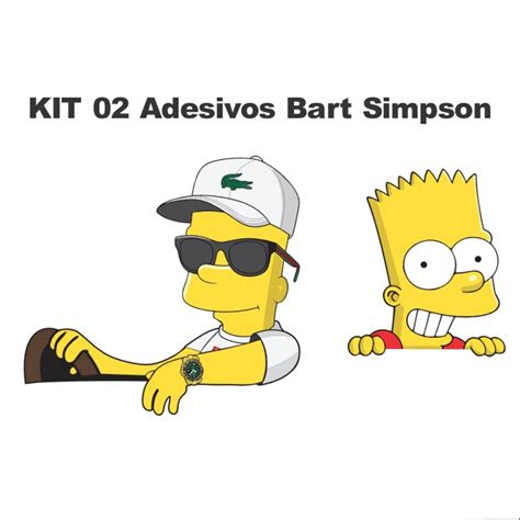 Kit Adesivos Bart Simpson Top Dirigindo Carro Caminhao Shopee Brasil