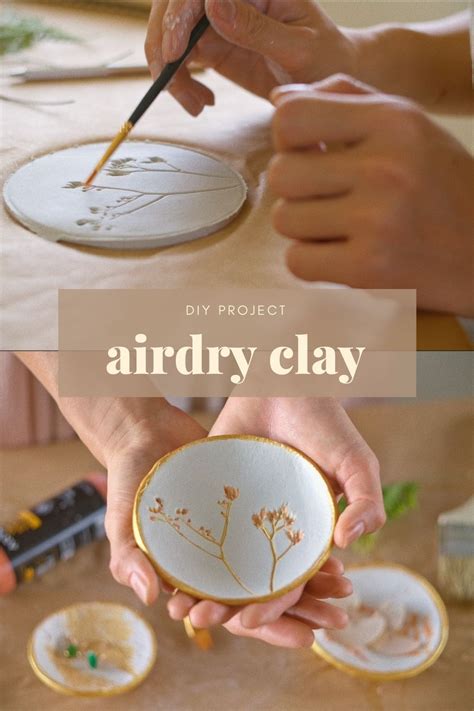 Air Dry Clay Tray Clay Crafts Air Dry Clay Diy Projects Homemade Clay