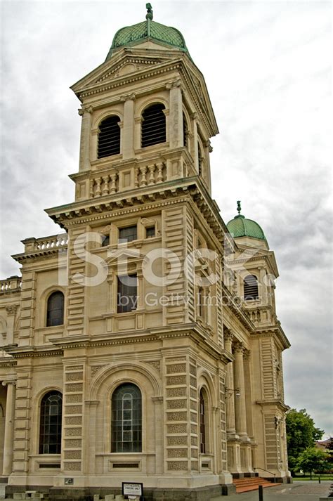 Cathedral Of The Blessed Sacrament, Christchurch, New Zealand Stock ...