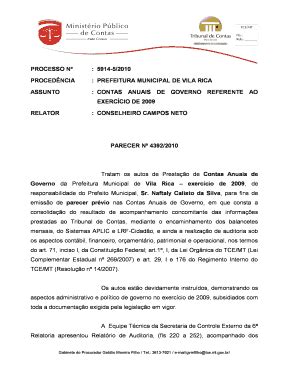 Fillable Online Prefeitura Municipal De Vila Rica Fax Email Print