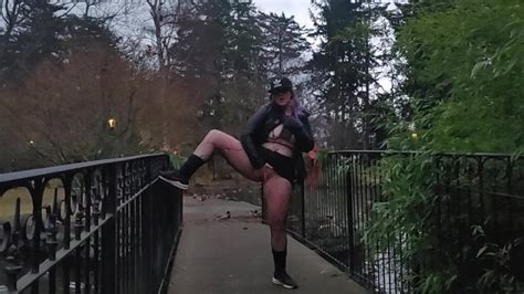 MILF Fingers Wet Pussy On Bridge Beside Public Duck Pond Pornhub