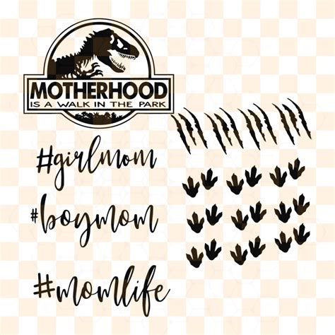 Motherhood Is A Walk In The Park Mother Svg Mother Life Svg Mother