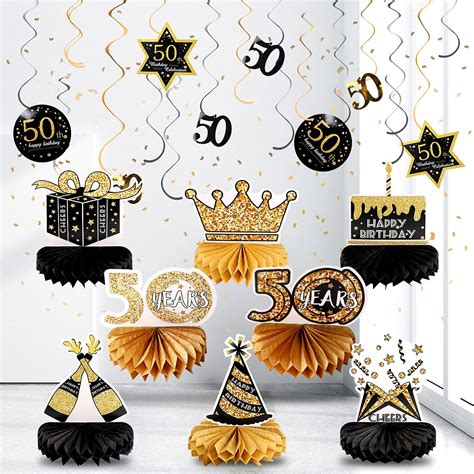 Buy 50th Birthday Decorations Men Tufusiur 16 Pieces 50th Birthday