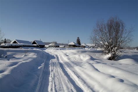Зима в деревне (много фото) - treepics.ru