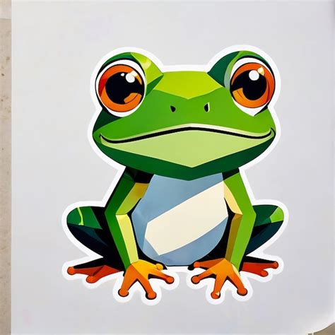 Premium Photo Cute Frog Stickers Cartoon 3d Frogs Cartoon