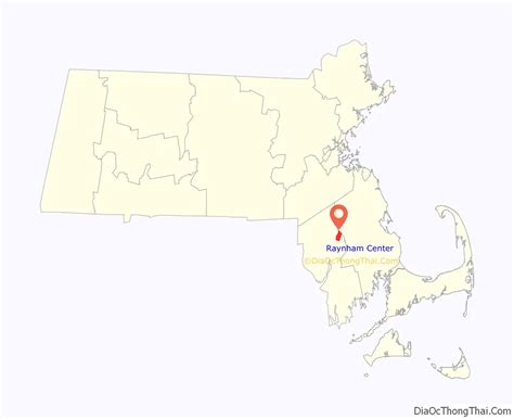 Map of Raynham Center CDP - Thong Thai Real