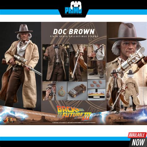 Hot Toys Mms Back To The Future Part Iii Th Scale Doc Brown Collectible Figure Ready