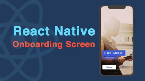 How To Make A Onboarding Screen Using React Native For Beginners Youtube