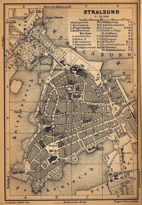 An Old Map Shows The Location Of Stratsund And Its Surrounding Area