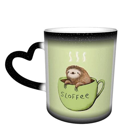 Buy A Damned Adorable Sloth And Coffee Ceramic Coffee Mug Magic Heat