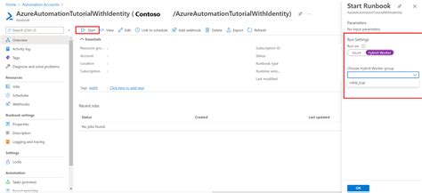 Run Azure Automation Runbooks On A Hybrid Runbook Worker Microsoft Learn