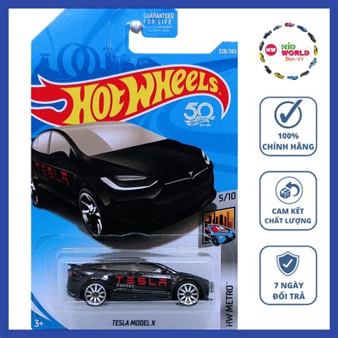 Xe mô hình Hot Wheels basic Tesla Model X FKC Shopee Việt Nam
