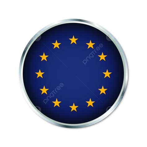 European Union Round Flag Design Vector European Union European Union