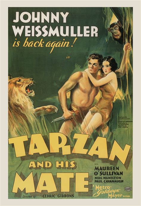 TARZAN MOVIE POSTER Vintage Movie Poster Tarzan Poster | Etsy