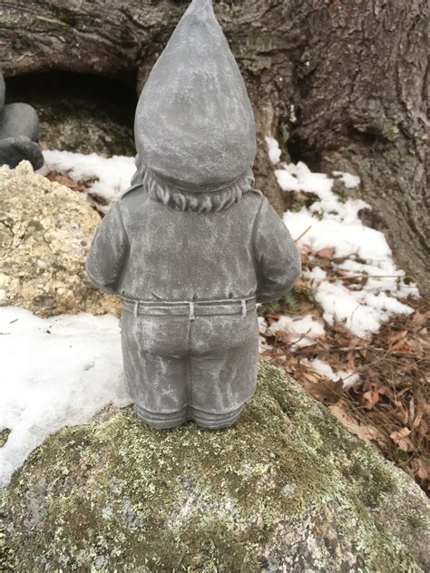 Police Gnome Statue Garden Gnomes Concrete Gnome Cement Etsy