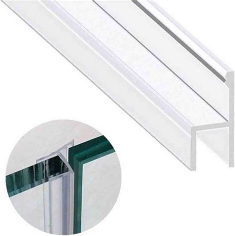 Navaris Shower Screen Door Seal Replacement PVC Splash Guard Seal