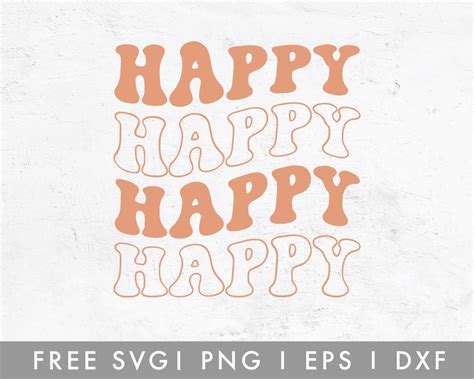 Free Retro Happy Svg Caluya Design Reviews On Judge Me