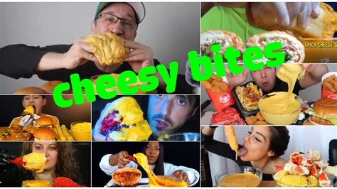 Cheese Sauce Mukbang Compilation Mukbangers Eating Too Much Cheese