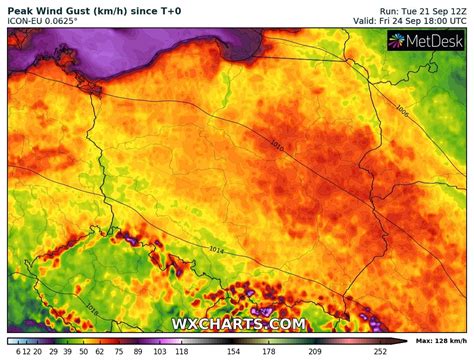Pogoda G Boki Ni Zbli A Si Do Polski Mo Liwy Silny Wiatr A Wzd U
